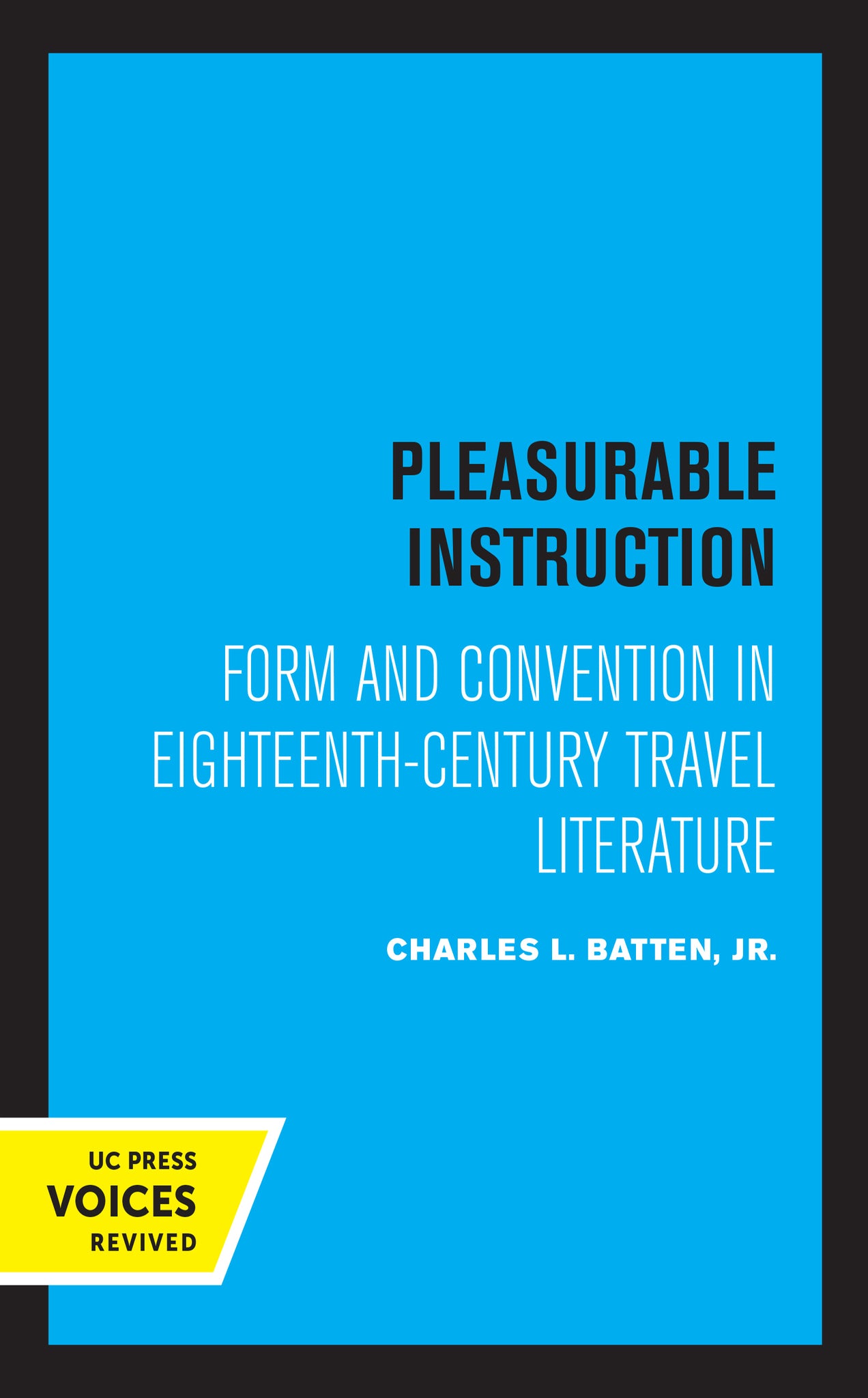 Cover image for Pleasurable Instruction ISBN 9780520338340